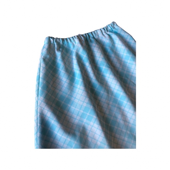 Clueless! Vintage 1970s Plaid school Girl Baby Blue - Picture 2 of 4